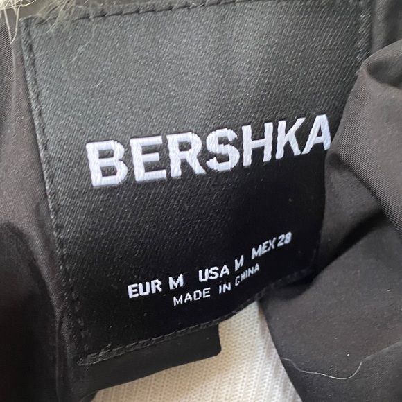Bershka Women's Teddy Jacket - Cream and Black - Picture 3 of 6